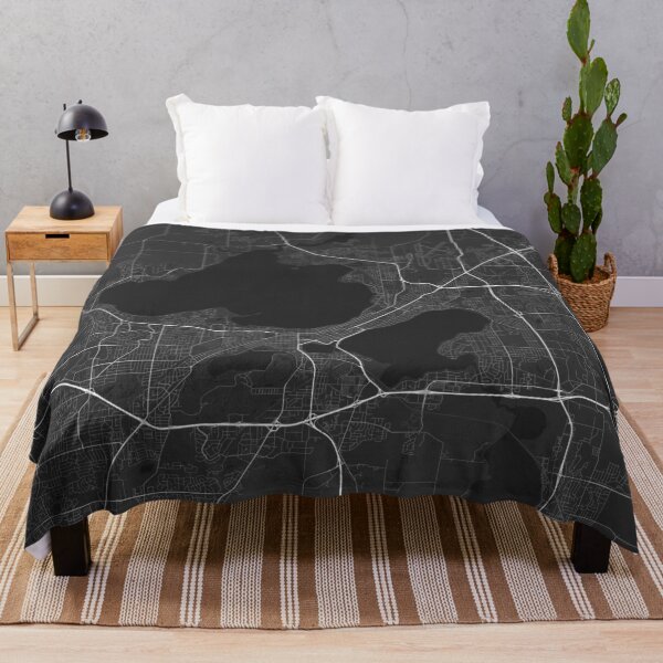 Item preview, Madison, USA Map. (White on black) designed and sold by Graphical-Maps.