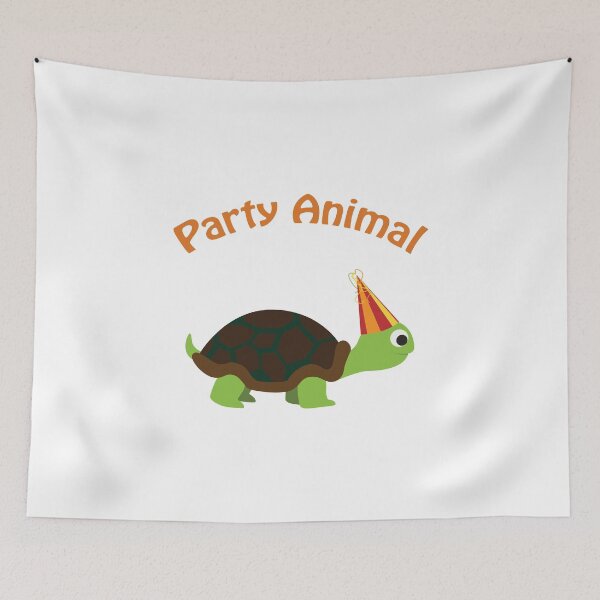 Artikelvorschau, Party Animal - Schildkröte entworfen und verkauft von Hedgie Designs.