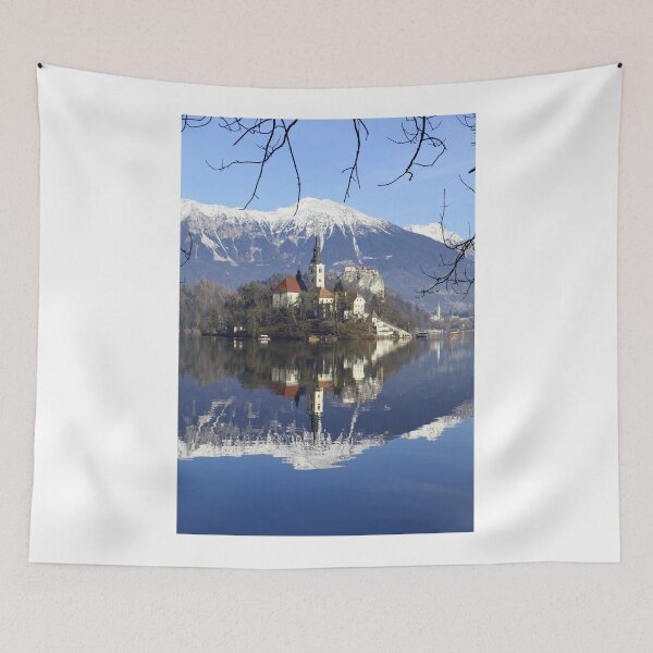 Item preview, Church on island at Lake Bled Slovenia designed and sold by John Keates.