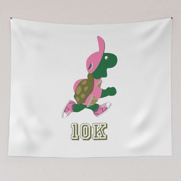 Item preview, Turtle Runner in Pink 10K designed and sold by Hedgie Designs.