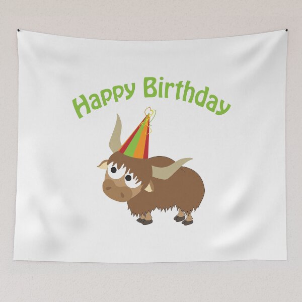 Item preview, Happy Birthday Yak designed and sold by Hedgie Designs.