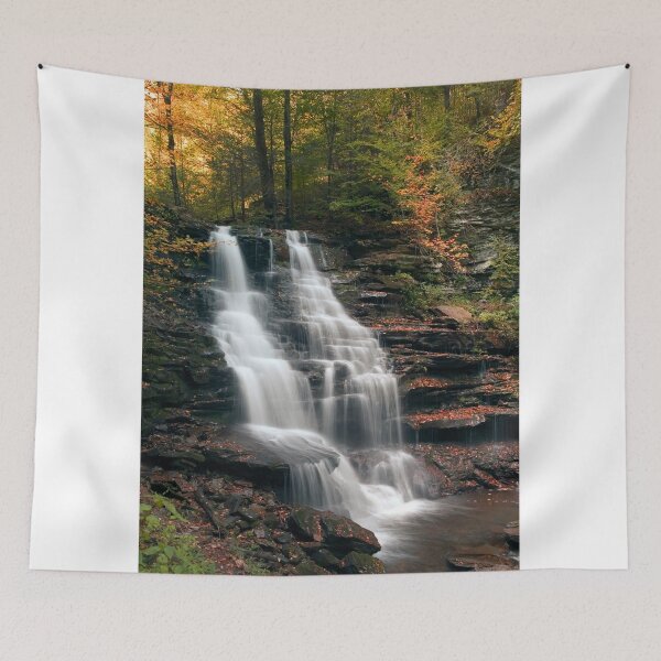 Item preview, A Touch of Autumn at Erie Falls designed and sold by Gene Walls.