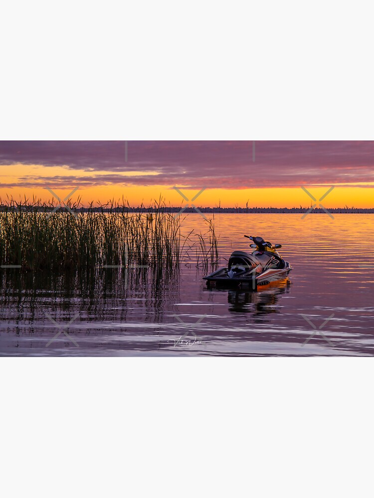 "Jet Ski on Lake Mulwala, Yarrawonga Mulwala" Sticker for Sale by