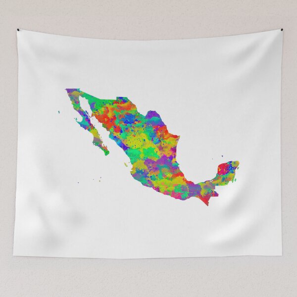 Item preview, Mexico Watercolor Map designed and sold by chris2766.