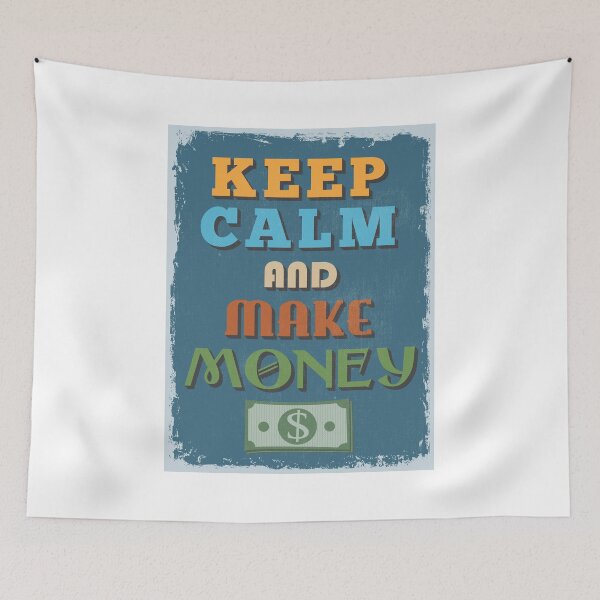 Item preview, Motivational Quote Poster. Keep Calm and Make Money. designed and sold by sibgat.