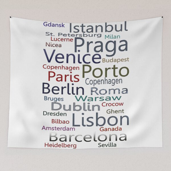 Item preview, european cities designed and sold by Krzyzanowski Art.