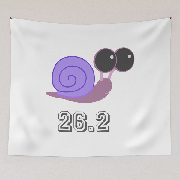 Item preview, Periwinkle Snail 26.2 (marathon) designed and sold by Hedgie Designs.