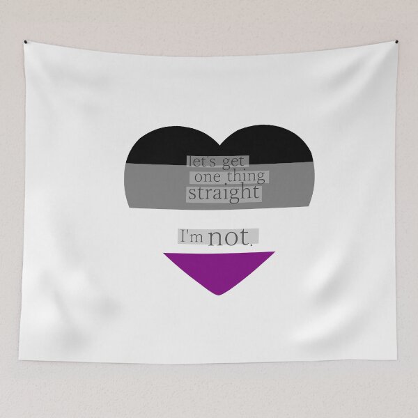Item preview, Let's get one thing straight, I'm not - Asexual heart flag designed and sold by Margotte.