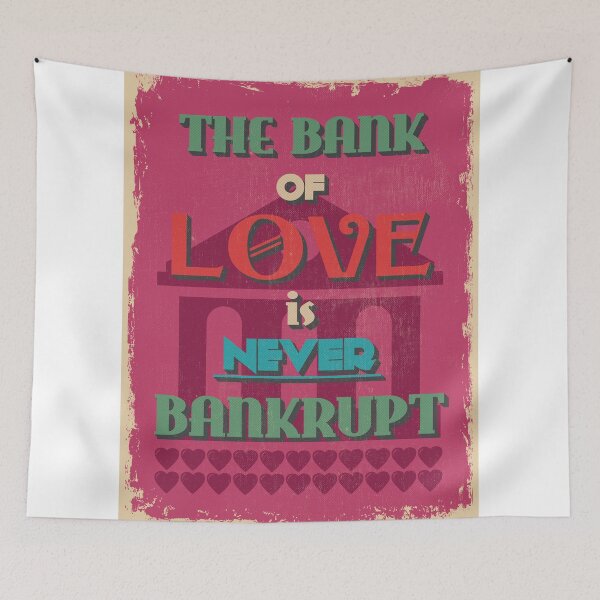 Item preview, Motivational Quote Poster. The Bank of Love is Never Bankrupt. designed and sold by sibgat.