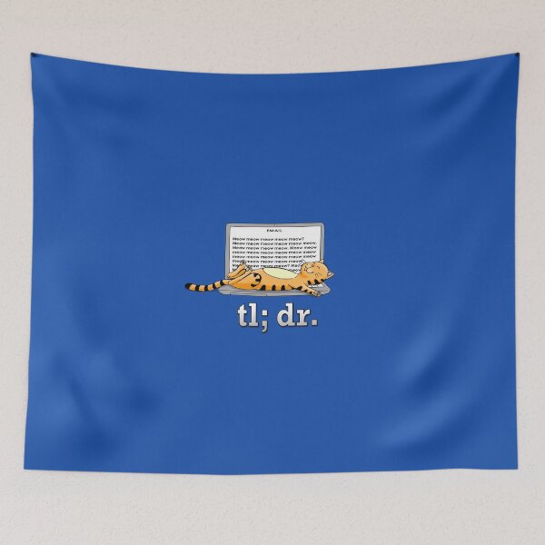 Item preview, Too long; didn't read (Blue) designed and sold by kirbeekatz.