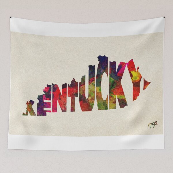 Item preview, Kentucky Typographic Watercolor Map designed and sold by A Deniz Akerman.