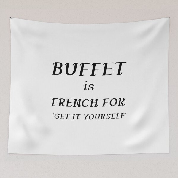 Item preview, BUFFET IS FRENCH designed and sold by Divertions.