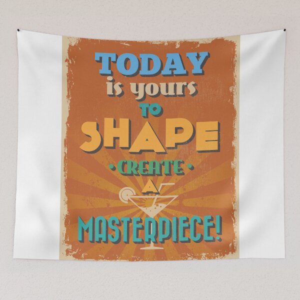Item preview, Motivational Quote Poster. Today is Yours to Shape Create a Masterpiece. designed and sold by sibgat.