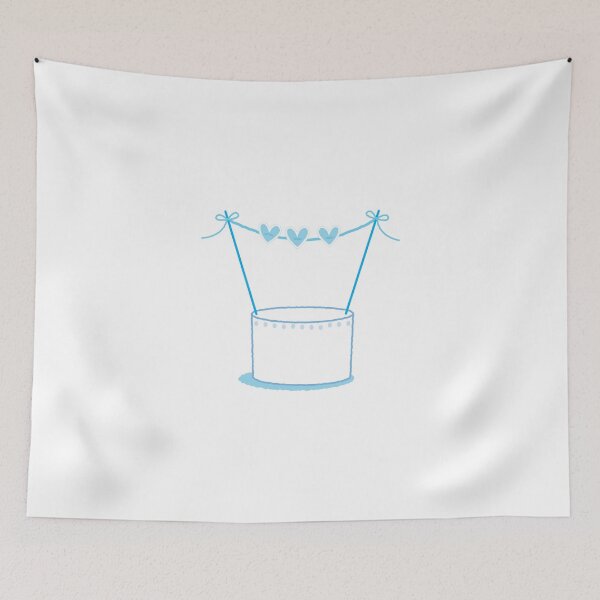 Item preview, Wedding cake with bunting designed and sold by jazzydevil.