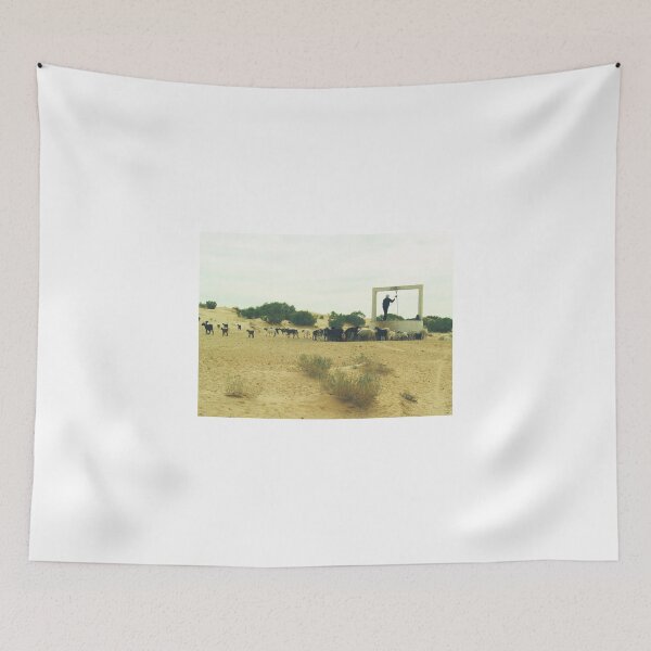Item preview, Goats and a human in the Sahara desert designed and sold by Margotte.
