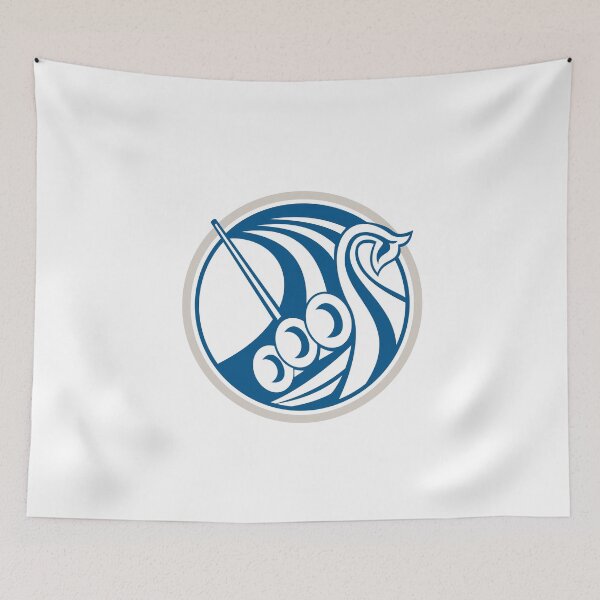 Item preview, Viking Ship Circle Retro designed and sold by patrimonio.