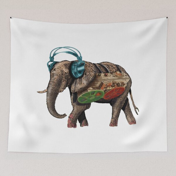 Item preview, popart elephant - musik designed and sold by Krzyzanowski Art.