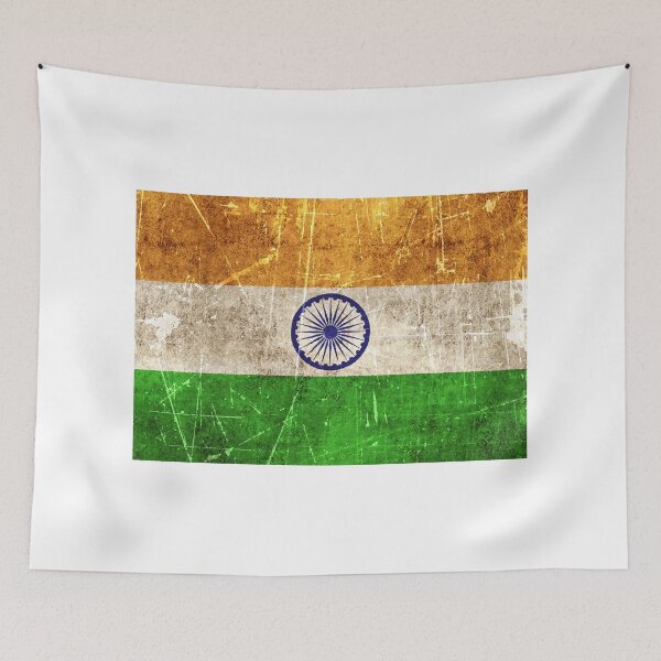 Item preview, Vintage Aged and Scratched Indian Flag designed and sold by JeffBartels.