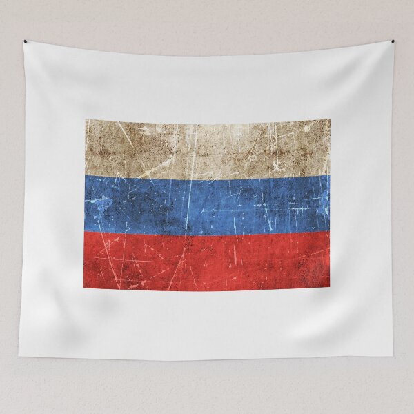 Item preview, Vintage Aged and Scratched Russian Flag designed and sold by JeffBartels.