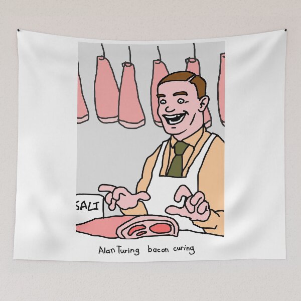 Item preview, Alan Turing, bacon curing. designed and sold by Smallbrainfield.