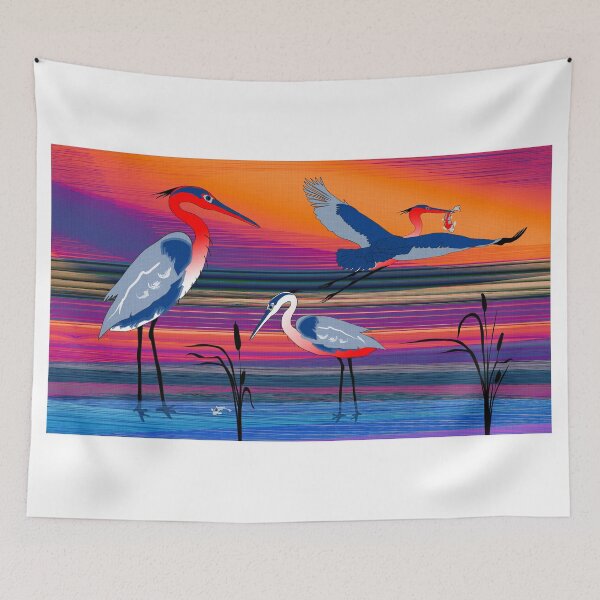 Item preview, 3 Red Herons designed and sold by Graham Colton.