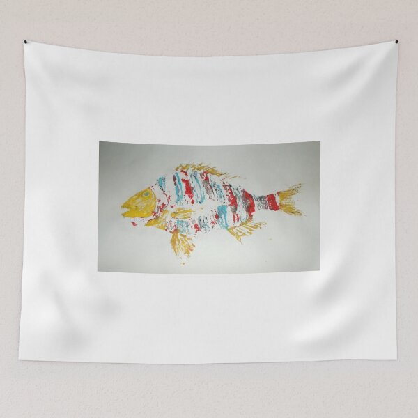 Item preview, RainBow Sheephead fish rubbing designed and sold by alan barbour.