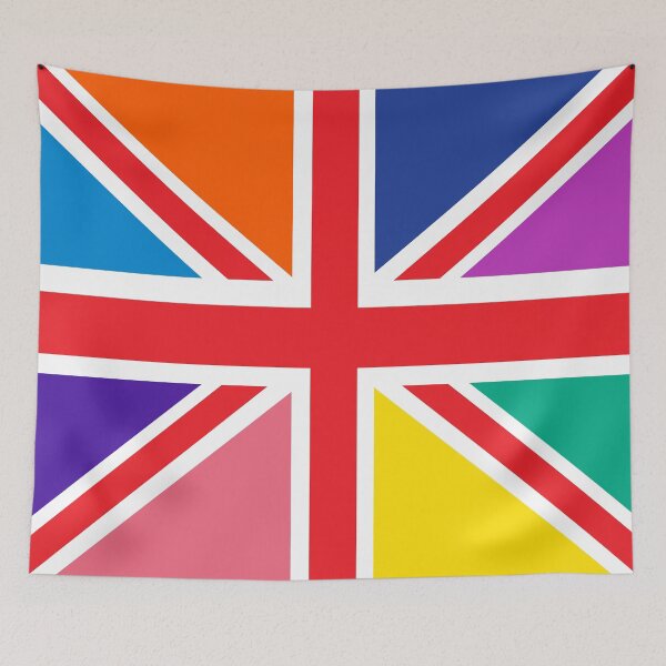 Item preview, Rainbow Union Jack designed and sold by ArtfulDoodler.