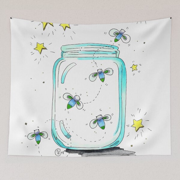 Item preview, "Fireflies" designed and sold by Winterberry  Farm Studio.