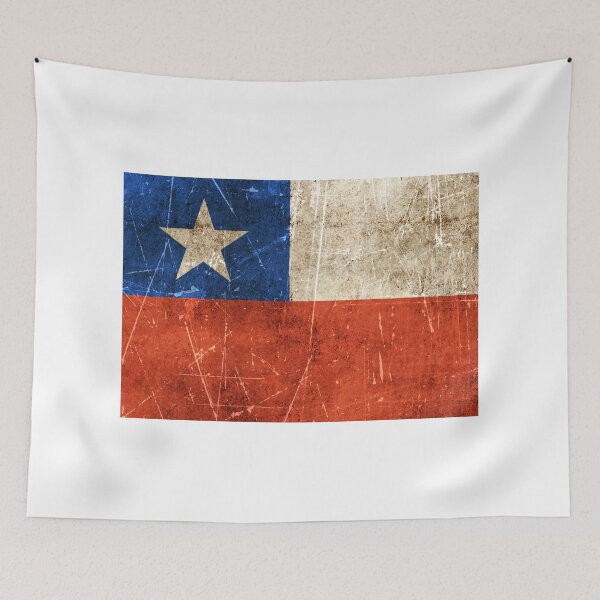 Item preview, Vintage Aged and Scratched Chilean Flag designed and sold by JeffBartels.