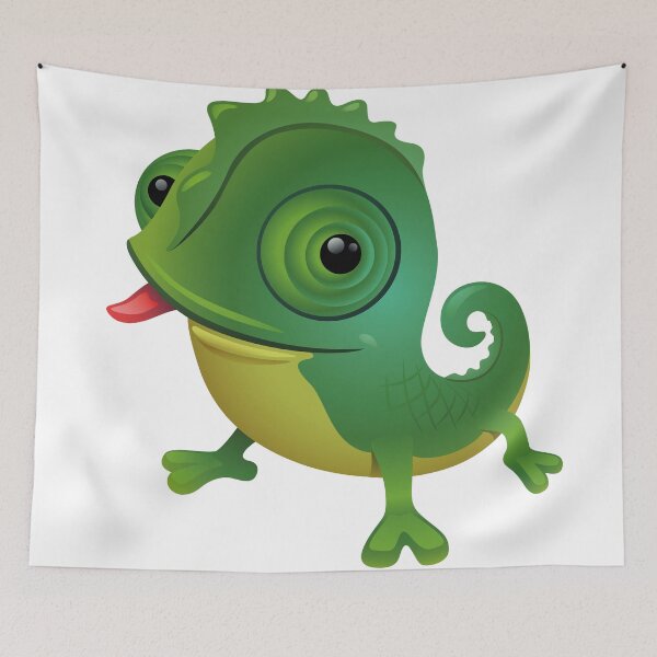 Item preview, Funny cartoon chameleon designed and sold by Cute Art Design.