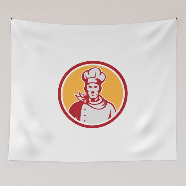 Item preview, Baker Chef Cook Bust Front Circle Retro designed and sold by patrimonio.