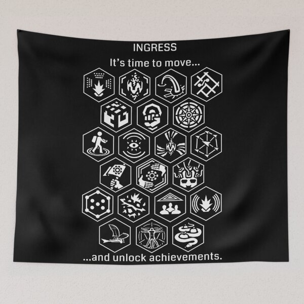 Item preview, Ingress Achievements White designed and sold by Yari27.