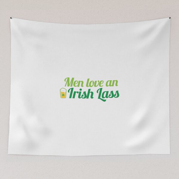 Item preview, Men love an IRISH lass St patritck's day funny designed and sold by jazzydevil.