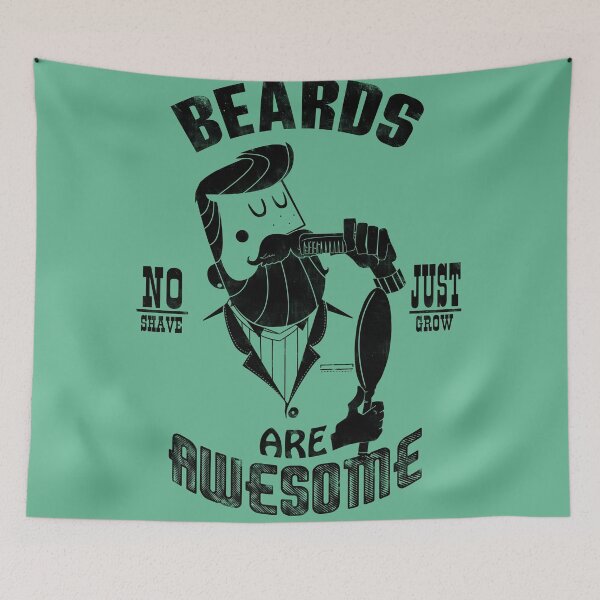 Item preview, Beards are Awesome black designed and sold by bykai.