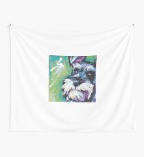 Schnauzer Helle bunte Pophundekunst Wandbehang