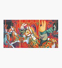 Rabbits at the Fairground Photographic Print