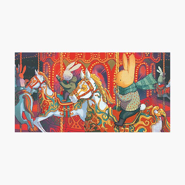Rabbits at the Fairground Photographic Print