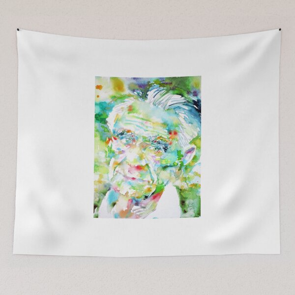 Item preview, KARL POPPER - watercolor portrait designed and sold by lautir.