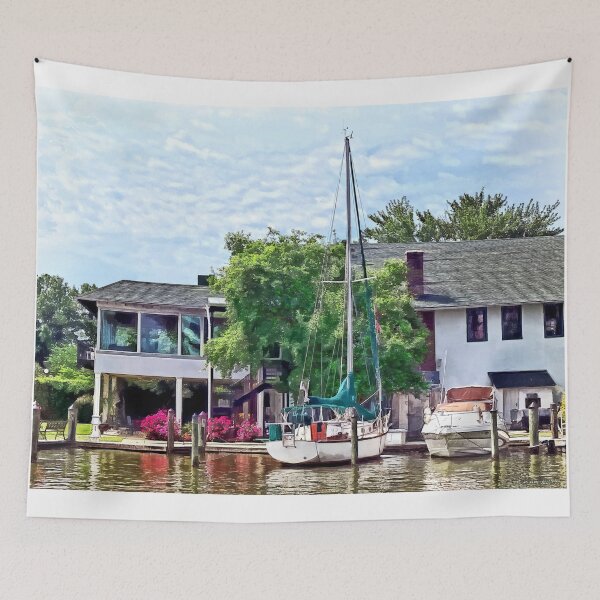 Item preview, Alexandria VA - Docked Boats designed and sold by Susan Savad.