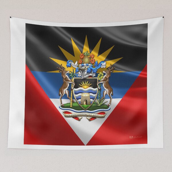 Item preview, Antigua and Barbuda - Coat of Arms  designed and sold by Serge Averbukh Art Studio.