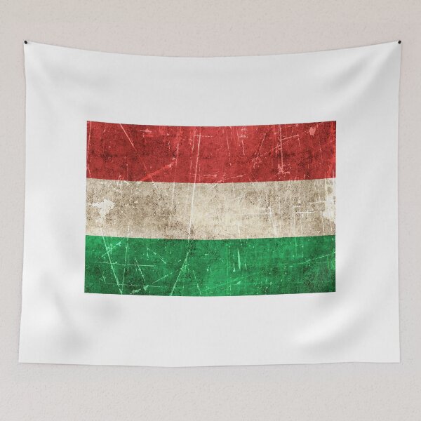 Item preview, Vintage Aged and Scratched Hungarian Flag designed and sold by JeffBartels.