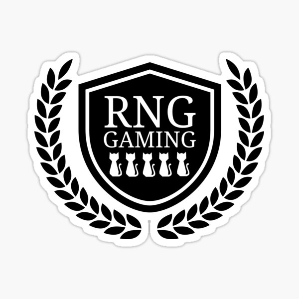 RNG Gaming Logo 2019 Black & White Sticker