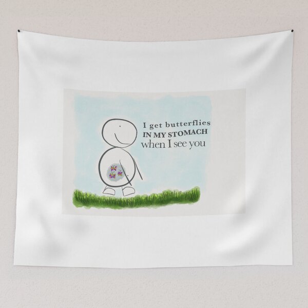 Item preview, I get butterflies in my stomach when I see you designed and sold by Tabitha123.
