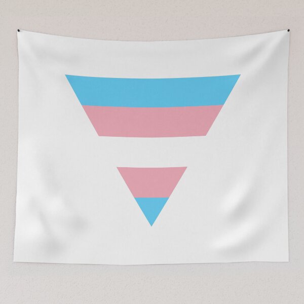 Item preview, Triangle transgender flag designed and sold by Margotte.