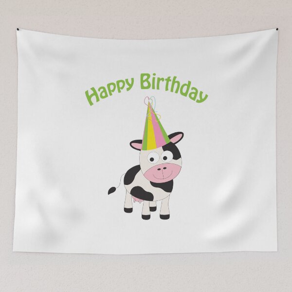 Item preview, Happy Birthday Cow designed and sold by Hedgie Designs.
