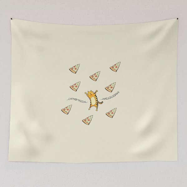 Item preview, Raining Pizza (Beige) designed and sold by kirbeekatz.