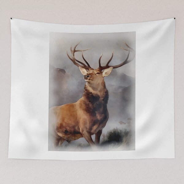 Item preview, MONARCH OF THE GLEN, Digital Painting of this famous Stag designed and sold by Very Peculiar.