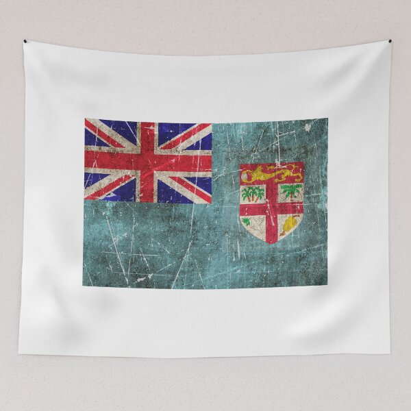 Item preview, Vintage Aged and Scratched Fiji Flag designed and sold by JeffBartels.