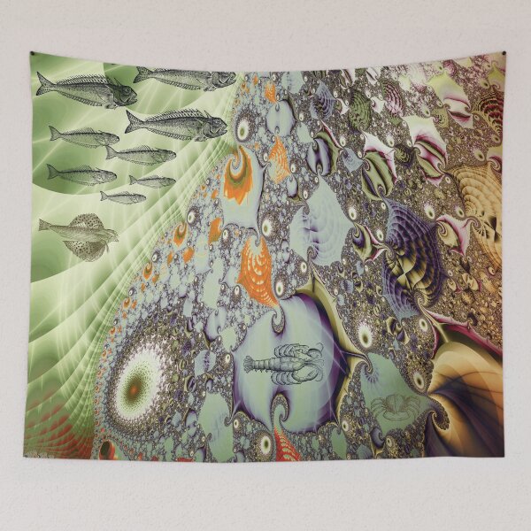 Item preview, Fractal Great Barrier Reef designed and sold by walstraasart.