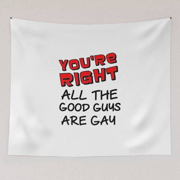 Item preview, YOU'RE RIGHT ALL THE GOOD GUYS ARE GAY designed and sold by Divertions.